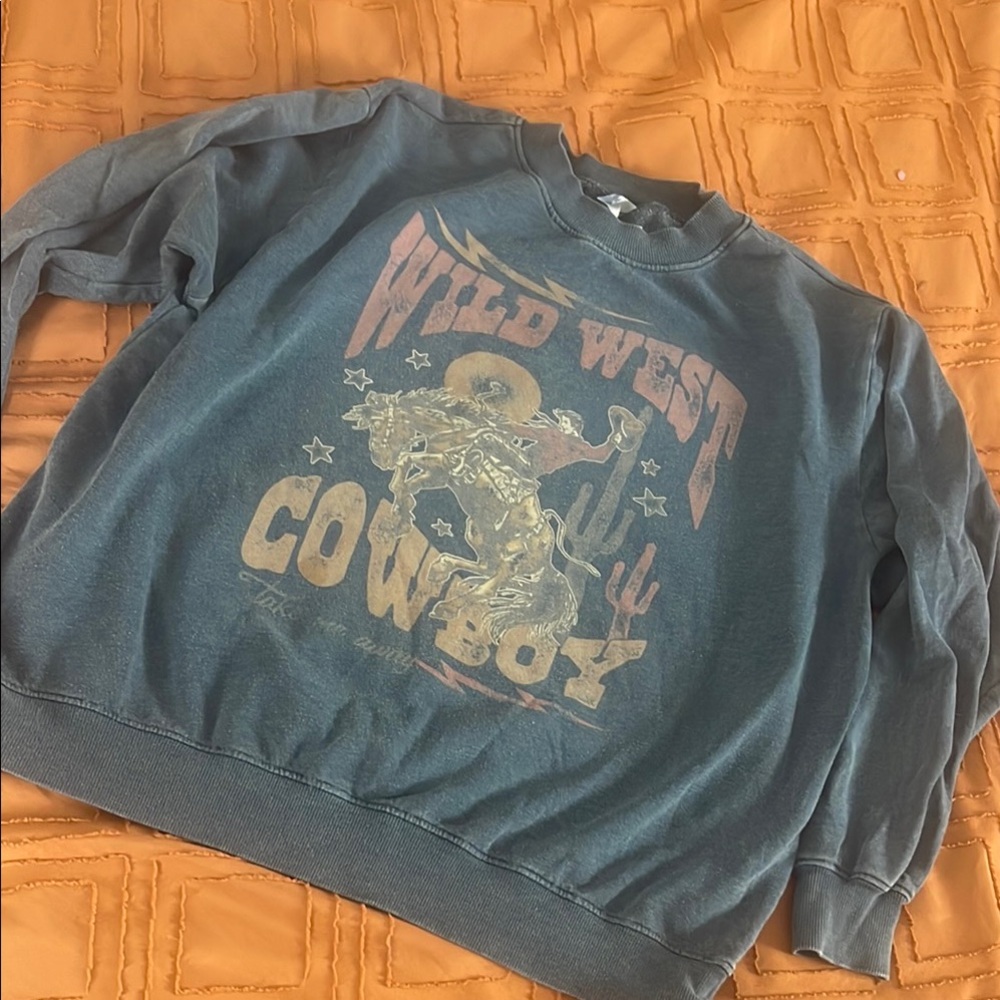 Wild West Cowboy Graphic Sweatshirt
